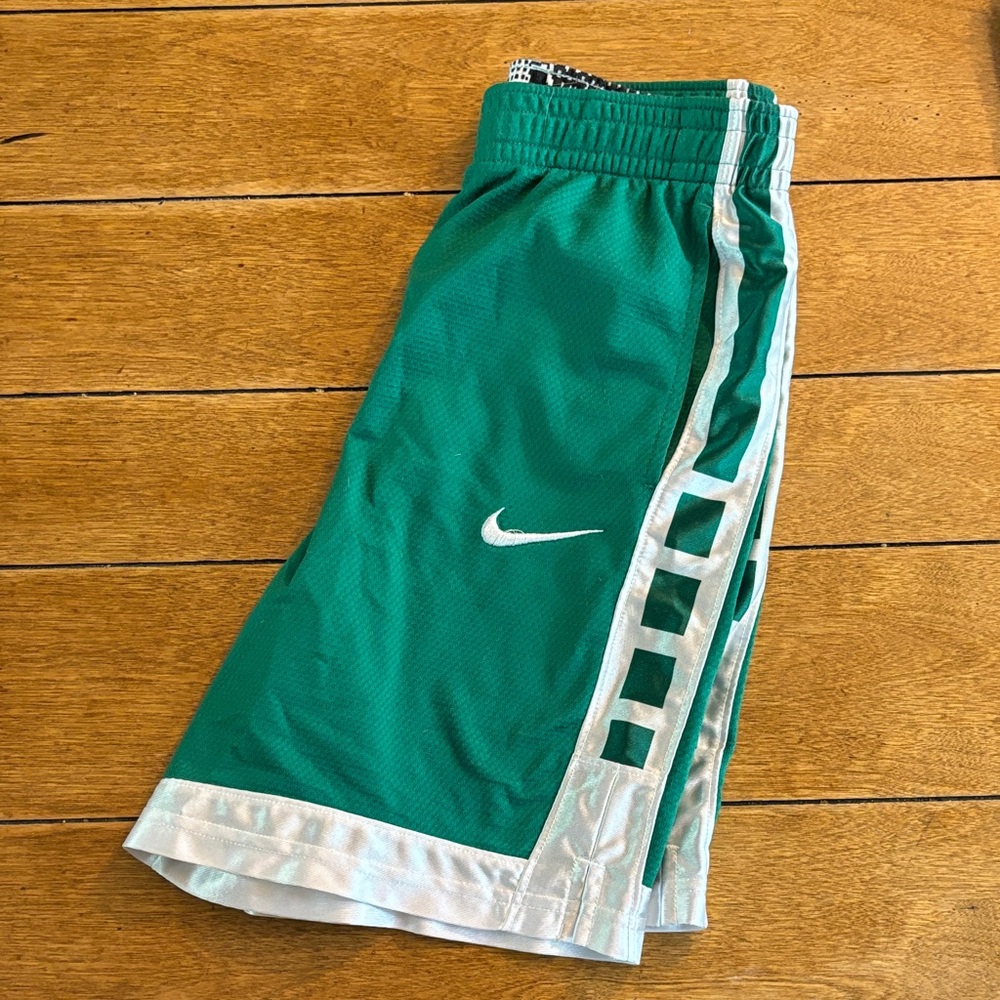 Nike Kids Teal and White Sports Shorts